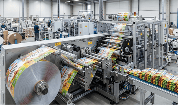 High-speed pouch making machine for custom Trolli Mylar bags production