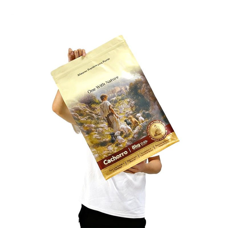 Custom High Capacity Resealable Foil Zipper Bags for Cat & Dog Pet Food Packaging