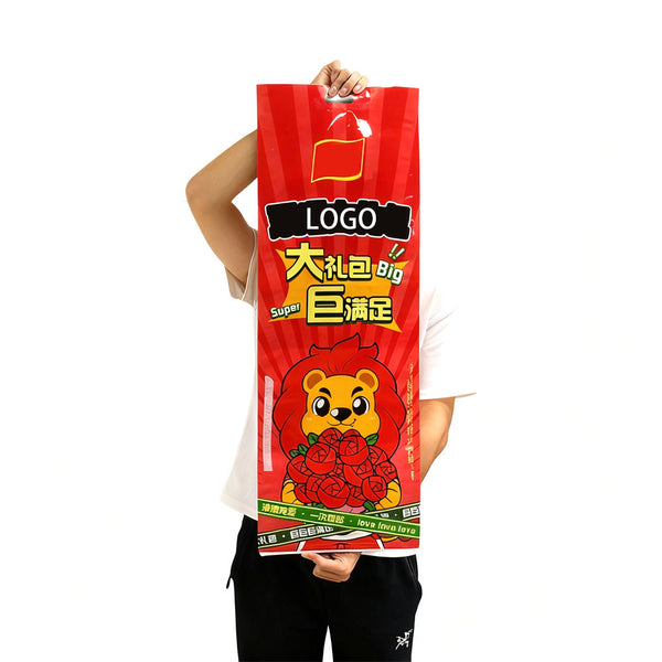 Custom Large-Capacity Resealable Aluminum Foil Ziplock Snack Pouch for Snack Food Packaging