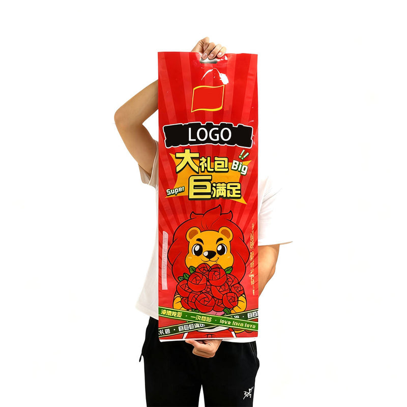 Custom Large-Capacity Resealable Aluminum Foil Ziplock Snack Pouch for Snack Food Packaging