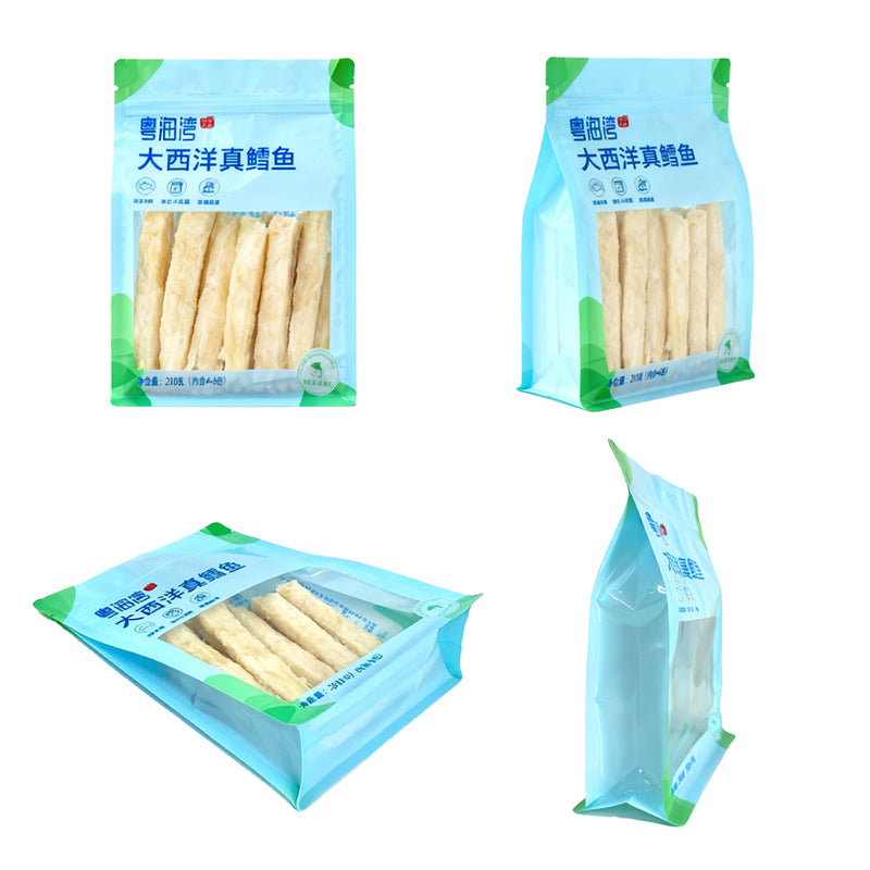 Custom Food Moisture Proof PE Ziplock Pouch Flat Bottom Packaging Bags for Fish Shrimp Beef Freeze dried Packaging Bag