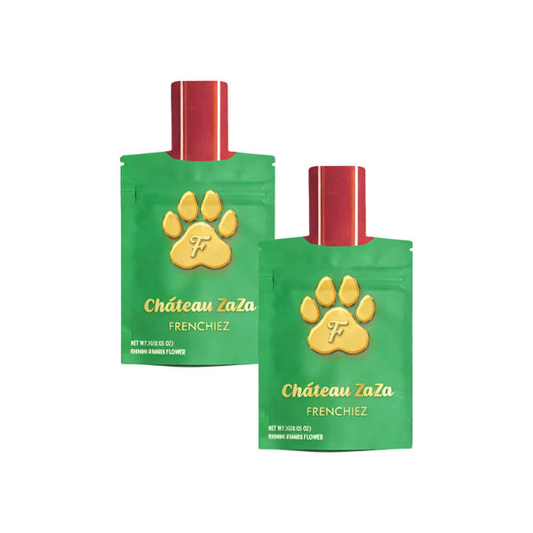 compact stand up mylar pouch with internal printing and ziplock closure