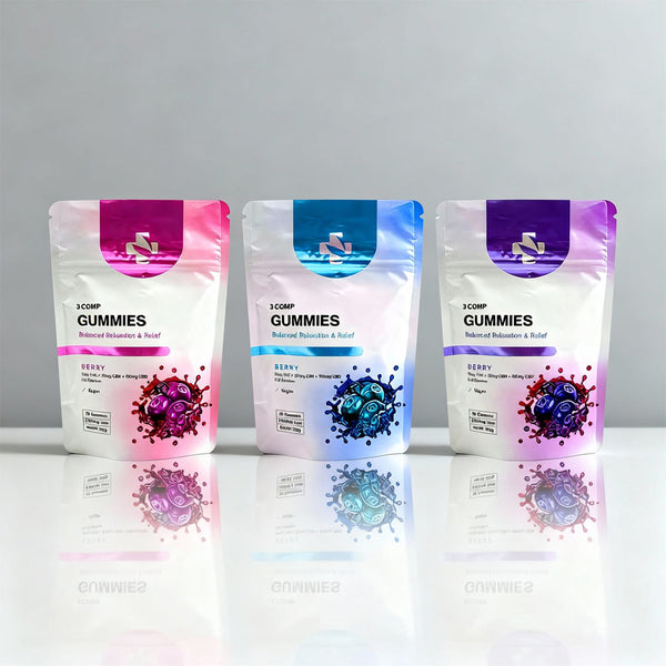 3.5g Custom Printed Resealable Childproof Mylar Stand-Up Pouch Different Colors Design for Candy Cookies Food Packaging