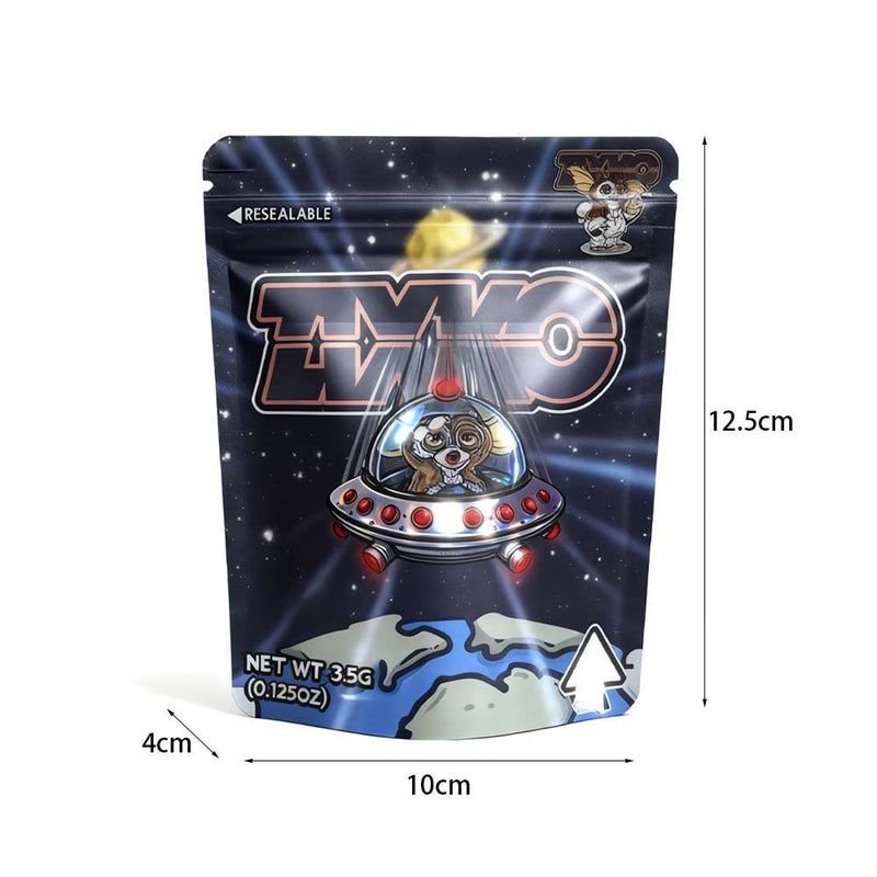 Custom 3.5G Mylar Bags Personalized SmellProof Matte Ziplock Packaging with Branding