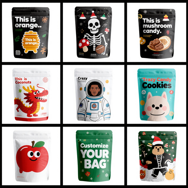 Custom 3.5G Mylar Bags Personalized SmellProof Matte Ziplock Packaging with Branding