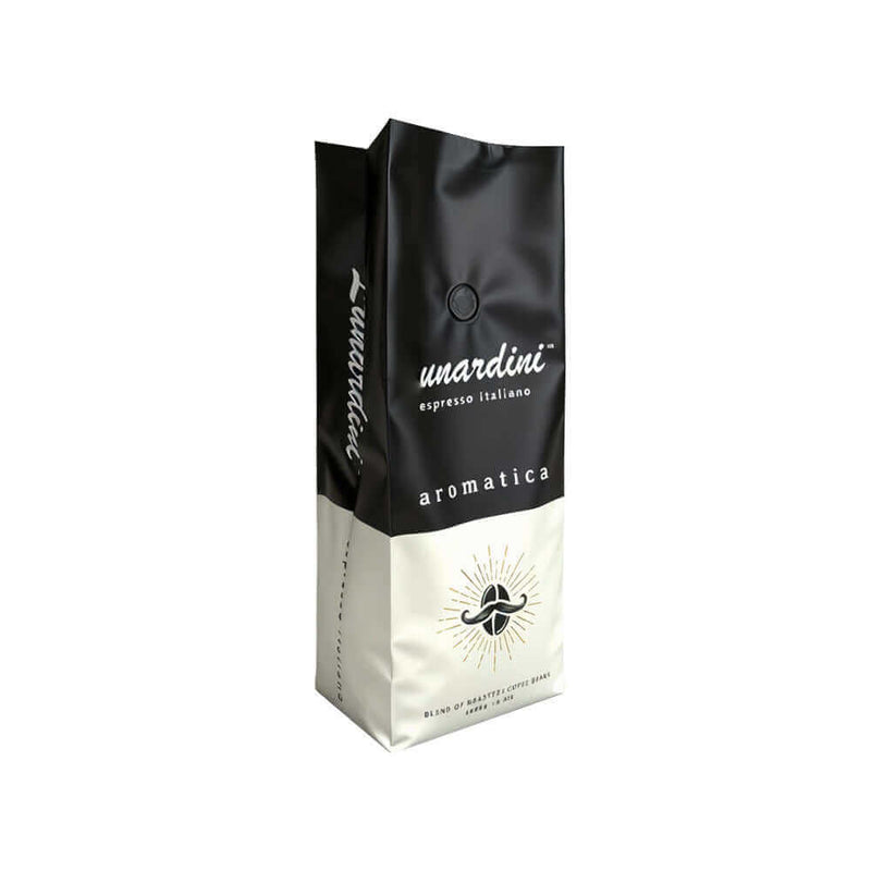 printed accordion side gusset coffee packaging bag with valve