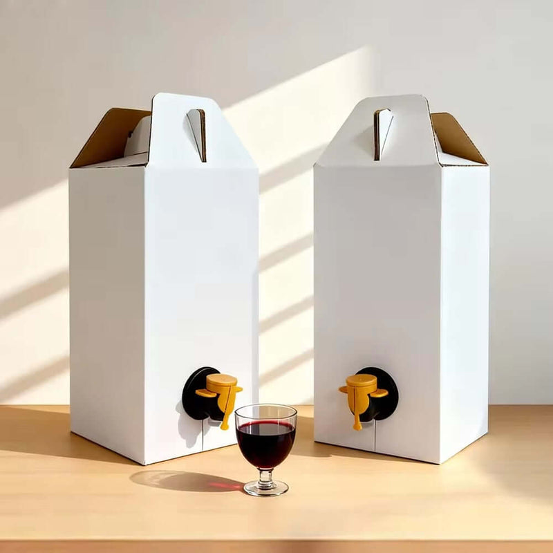 Wide bottom gusset aluminized beverage pouch with tap valve for catering service