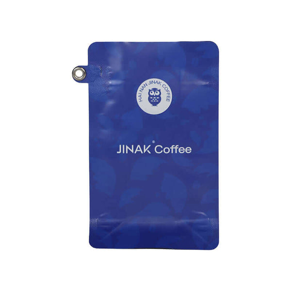 Aluminum foil stand up pouch with zipper front view