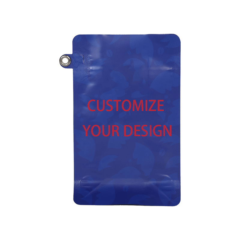 Food grade aluminum foil stand up pouch with zipper for food packaging