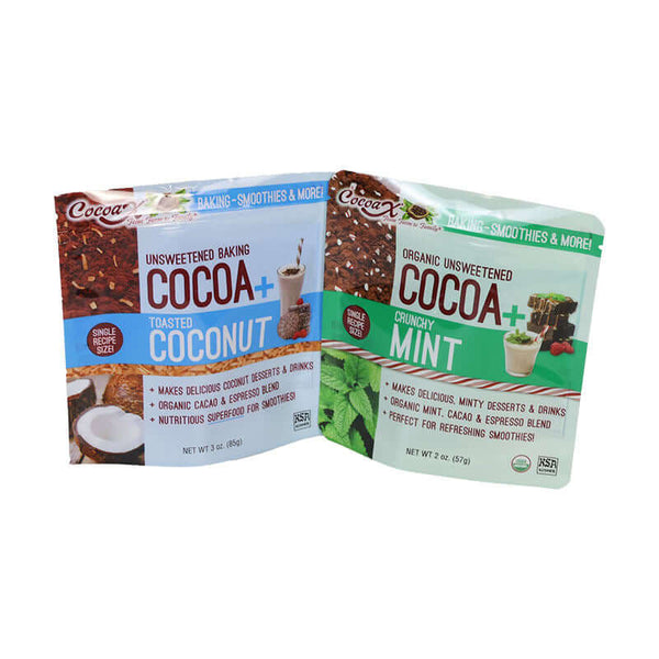 Custom printed aluminum foil zipper pouch for food and coffee