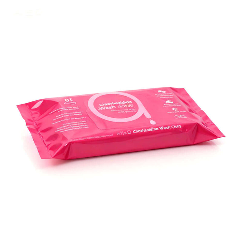 baby wet wipes packaging pouch with frosted zipper flat pack