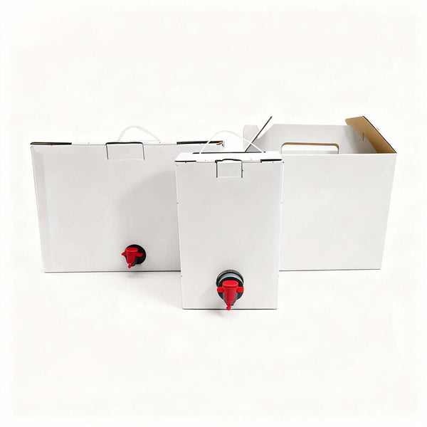 silver bag in box spout bag with bottom tap valve