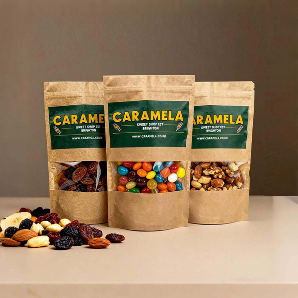 Eco biodegradable kraft paper bag with transparent window