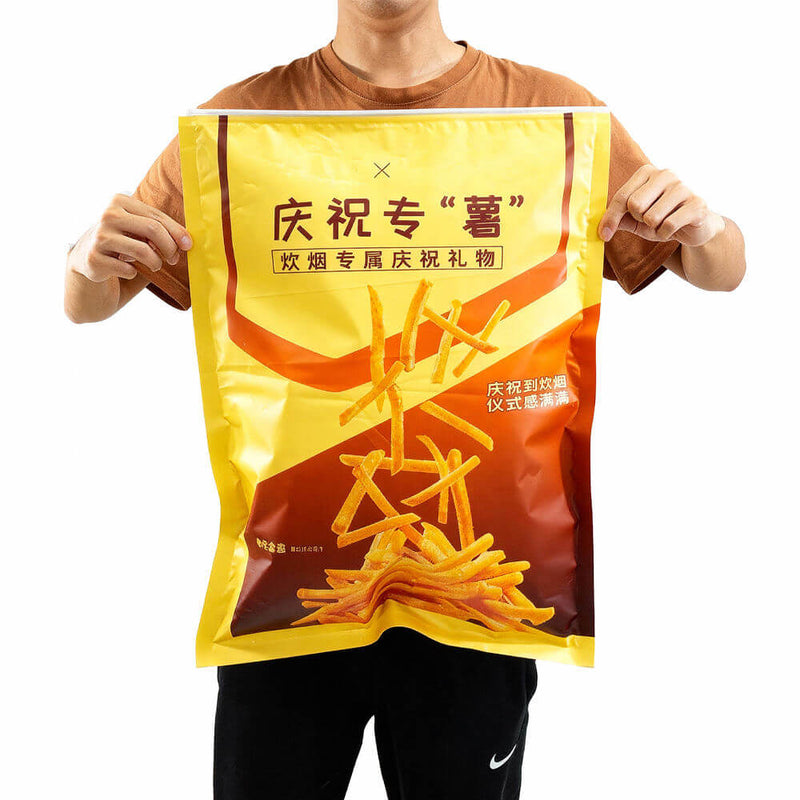 Resealable aluminum foil ziplock food packaging bag