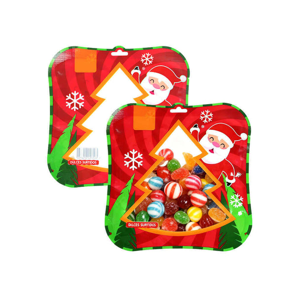 Custom Christmas candy plastic bag with Santa design