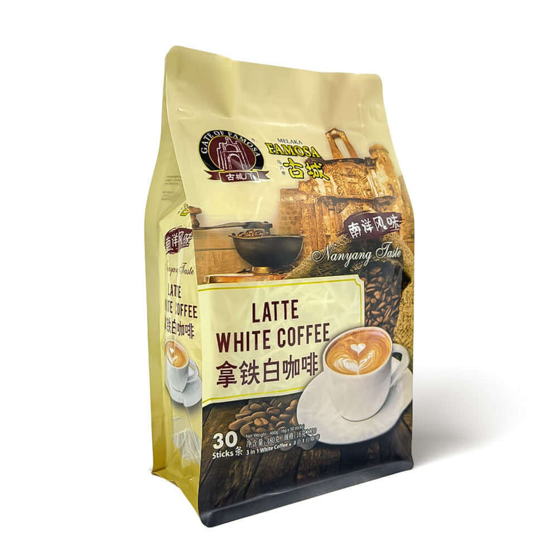 Custom coffee mylar zipper bag with valve side standing view