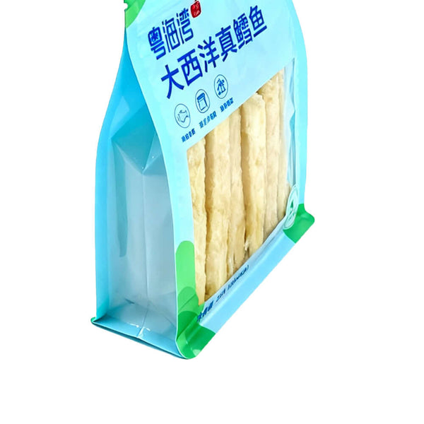 Top seal detail of flat bottom PE ziplock food packaging bag