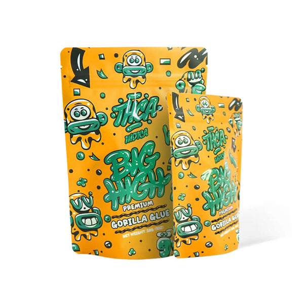 custom printed food grade stand up pouch front view with full color printing