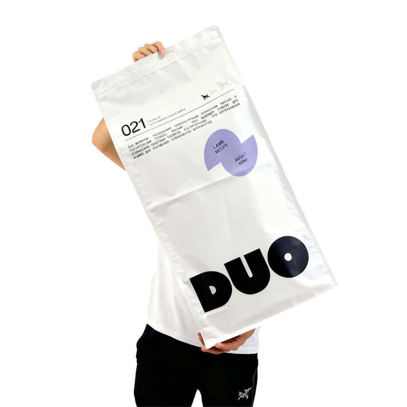 Large pet food foil zipper bag for dog and cat food