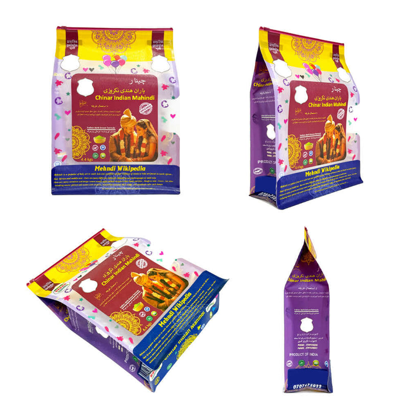 Detail view of zipper, sealing part and side window on cereal bag