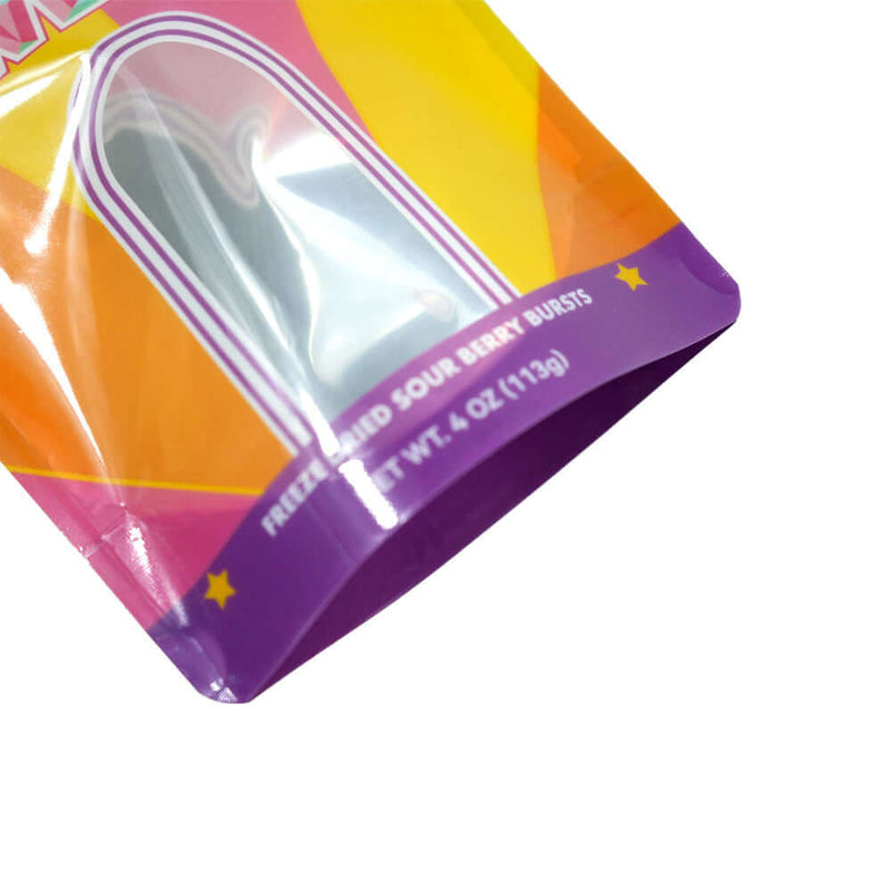 Reusable zipper stand up pouch for food packaging