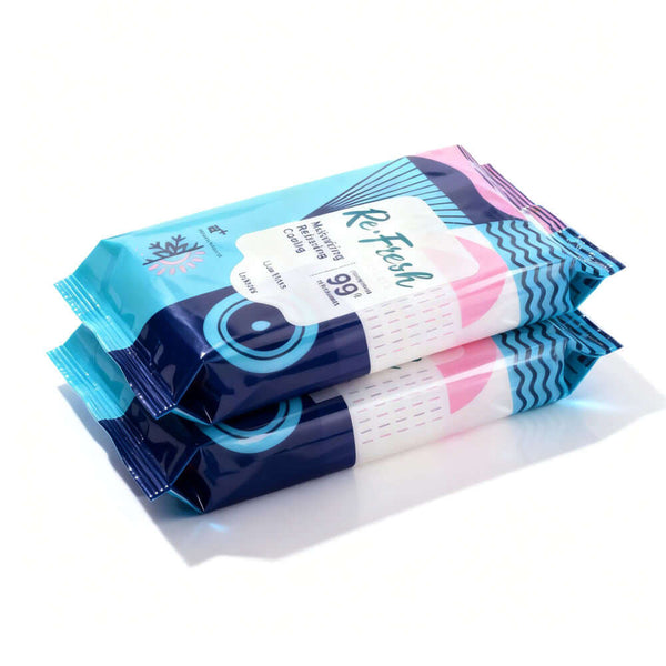 flexible sanitary wet wipes packaging bag with back seal