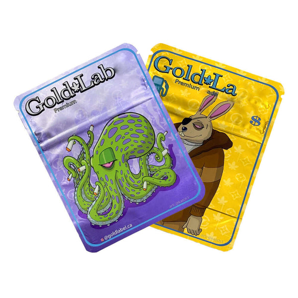 die cut shaped mylar bag with custom cartoon printing