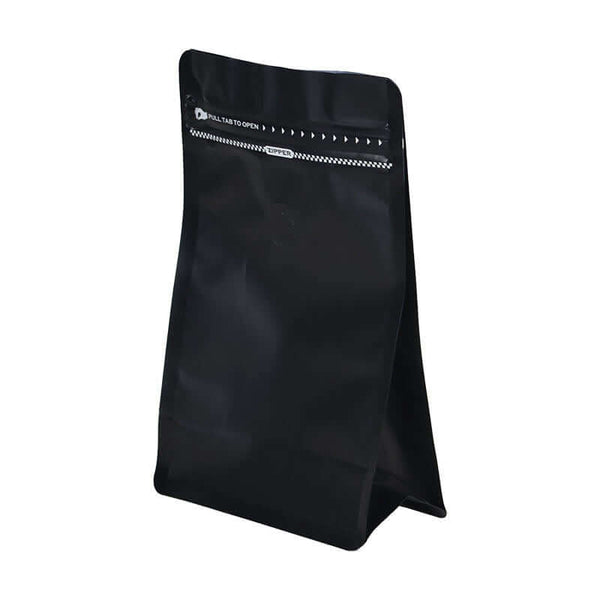 Aluminum foil laminated eight sided stand up pouch for coffee packaging