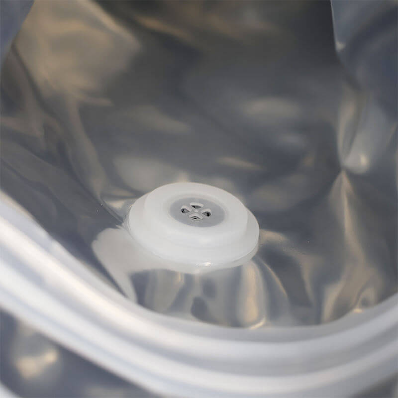 Airtight aluminum foil laminated eight sided pouch for coffee storage