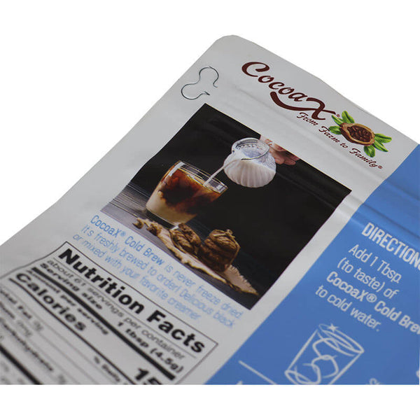 Eight sided flat bottom aluminum foil coffee pouch