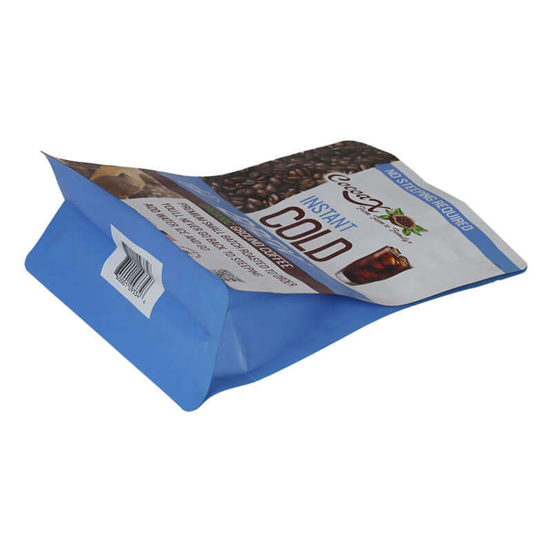 Aluminum foil coffee pouch with one way degassing valve