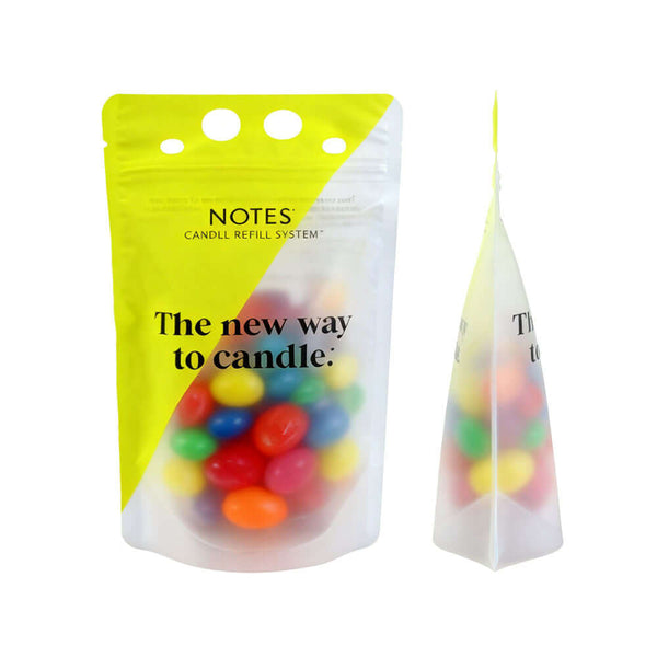Custom frosted plastic candy packaging pouch