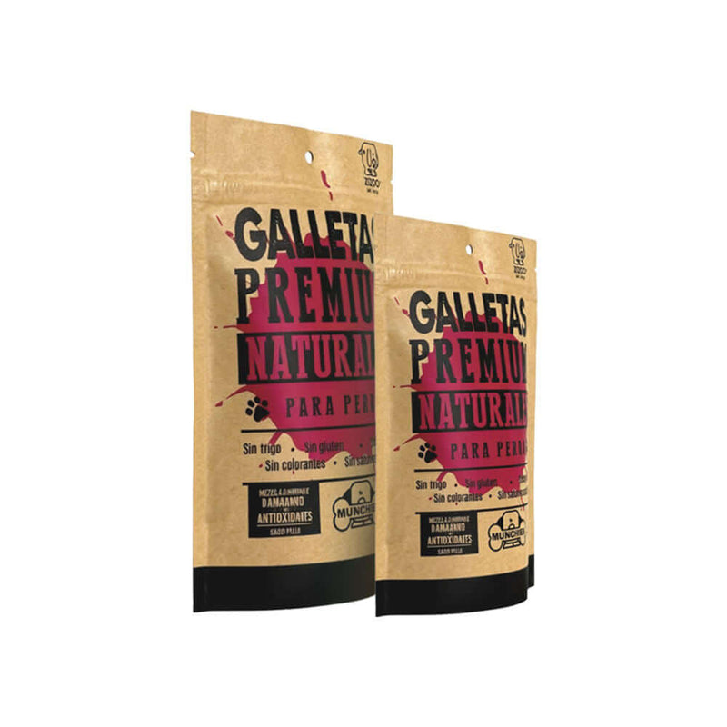 Stand up kraft paper food pouch with resealable zipper