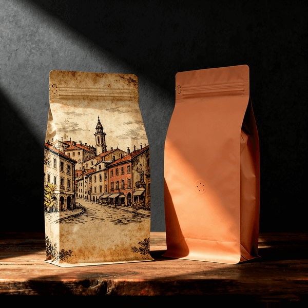 high-barrier coffee storage pouch matte finish