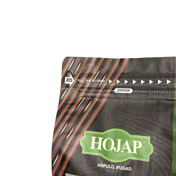 Zipper detail of custom smell proof mylar stand up pouch