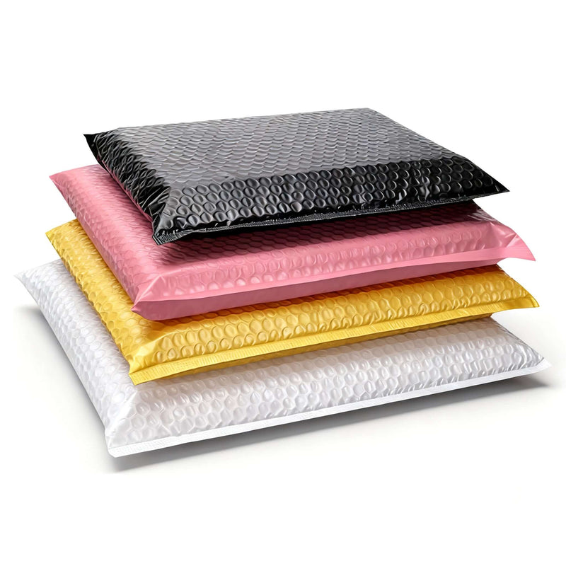 black poly bubble mailer self seal waterproof shipping bag