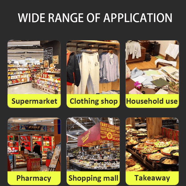 retail shopping recyclable plastic carrier bag