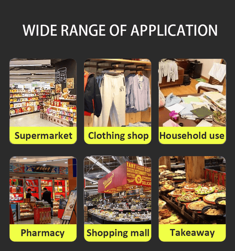 retail shopping recyclable plastic carrier bag