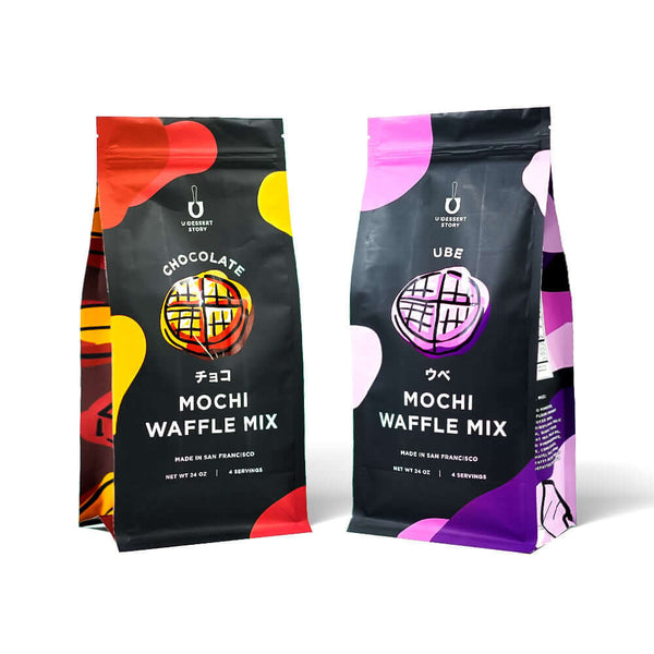 resealable flat bottom flour packaging bag with zipper front view