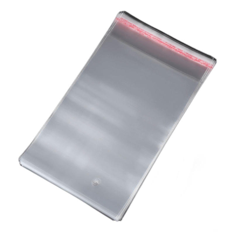 Self adhesive OPP packaging bag with flip top sealing tape