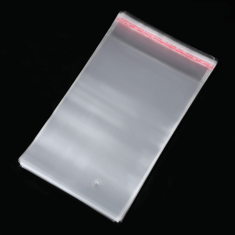 Clear OPP packaging bag with strong adhesive flap