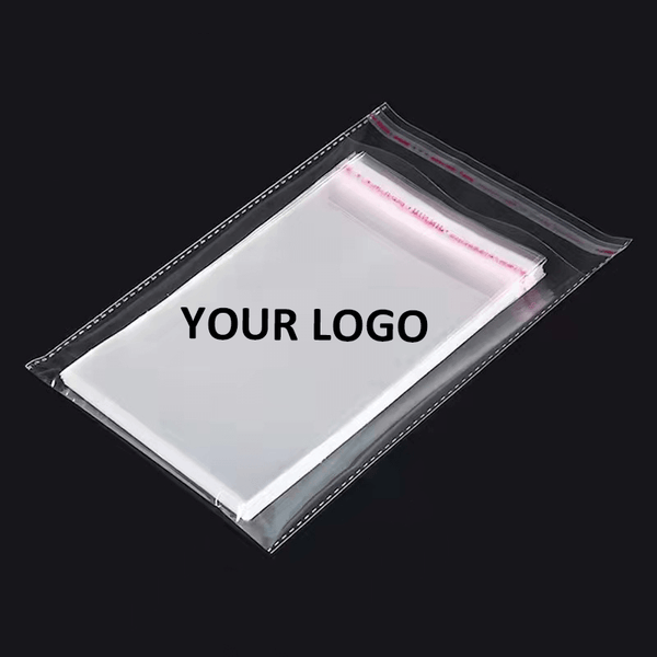 Transparent self adhesive packaging bag for garments