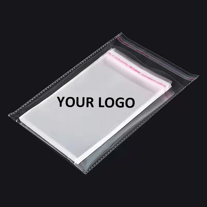 Transparent self adhesive packaging bag for garments