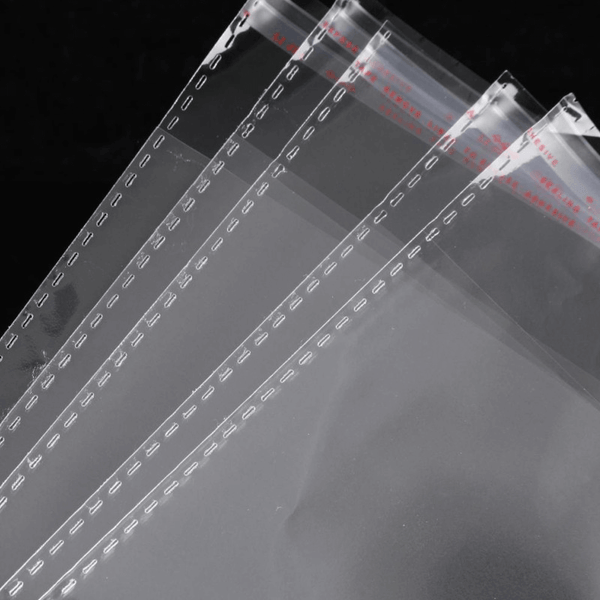 Custom logo self adhesive OPP poly packaging bag