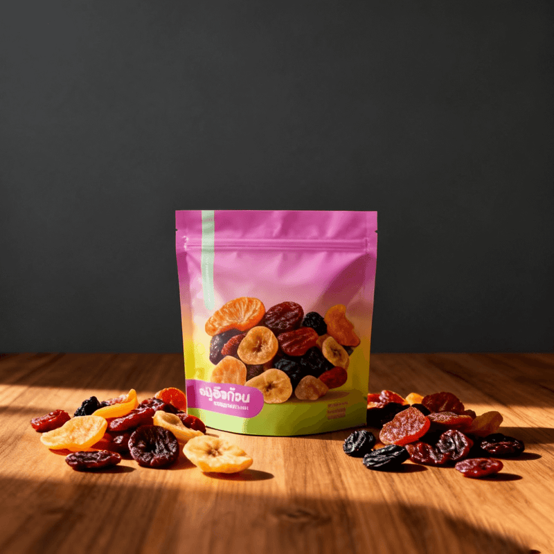 Easy tear open self standing snack packaging bag