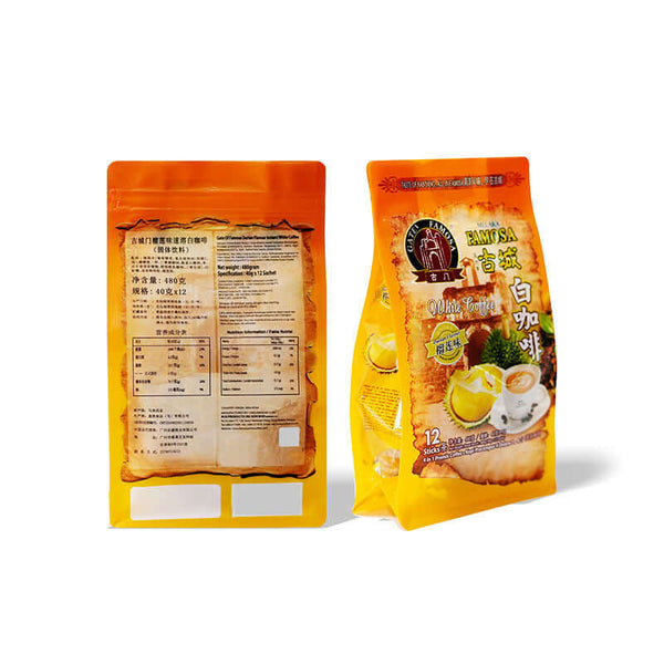 zipper lock stand up pouch for coffee beans