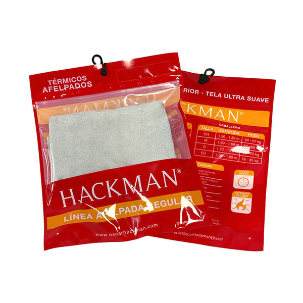 transparent pe slider zipper bag with garment inside