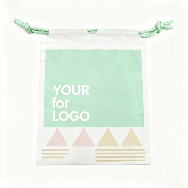 transparent pe drawstring storage bag for clothes